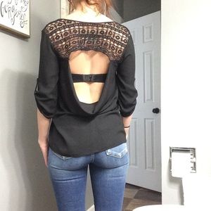 BUY 2, GET 1 FREE! Moa Moa Cut Out Crochet Top